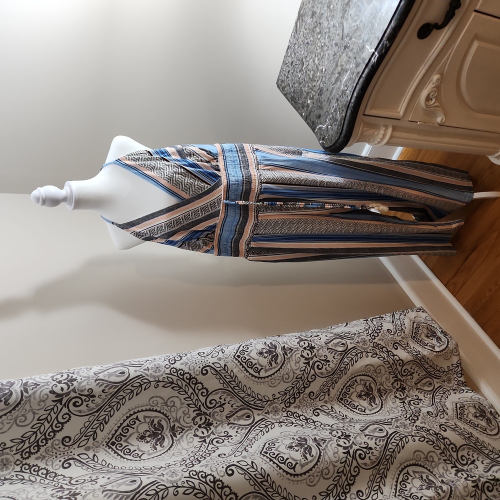 Venus Size 1x Multi Color Aztec Design Halter Tie… - image 1